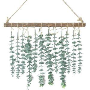 Bathroom Decor Artificial Eucalyptus Wall Hanging Decor-Fake Leaves Greenery